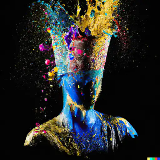 DALL·E 2022 10 25 17.10.29   picture of colorful mud explosions and paint splashes and splitters but as nefertiti gigapixel art scale 6_00x